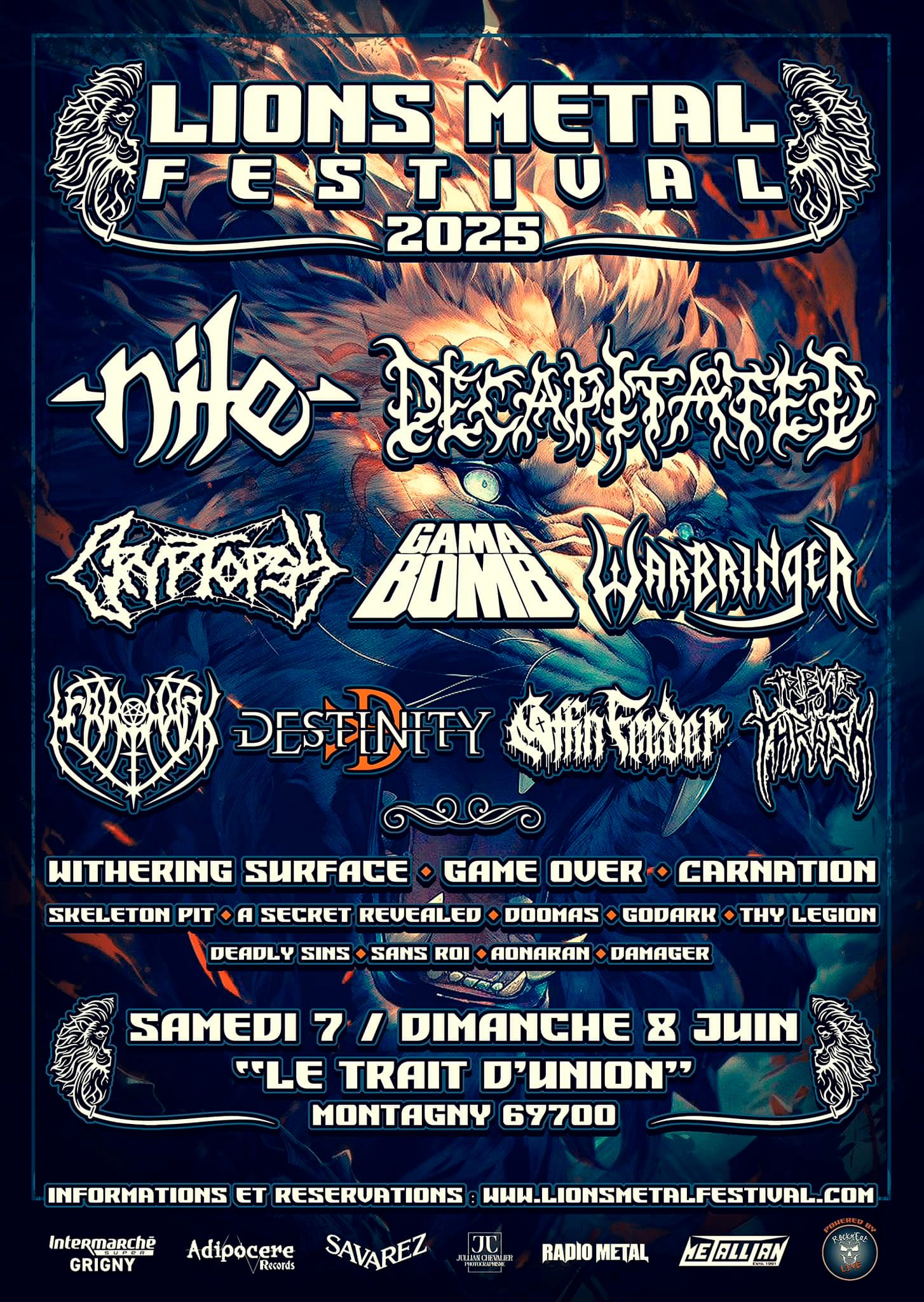 Affiche du Lions Metal Fest 2025
