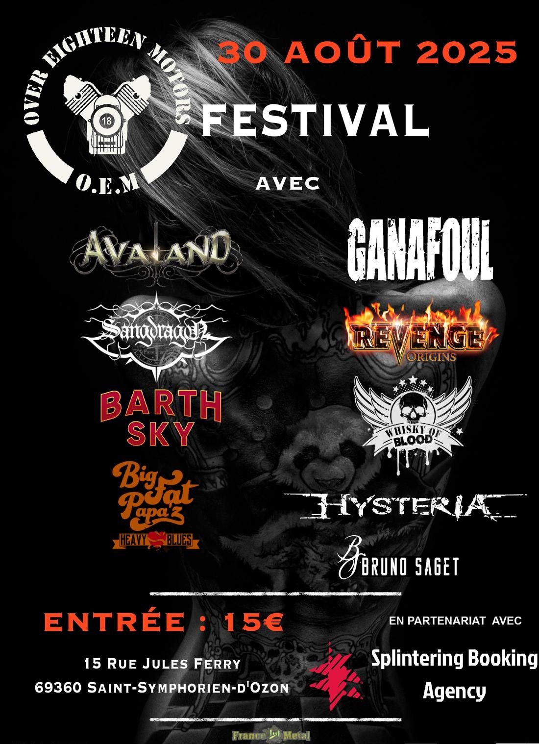 Affiche Over Eighteen MotorsFestival #1