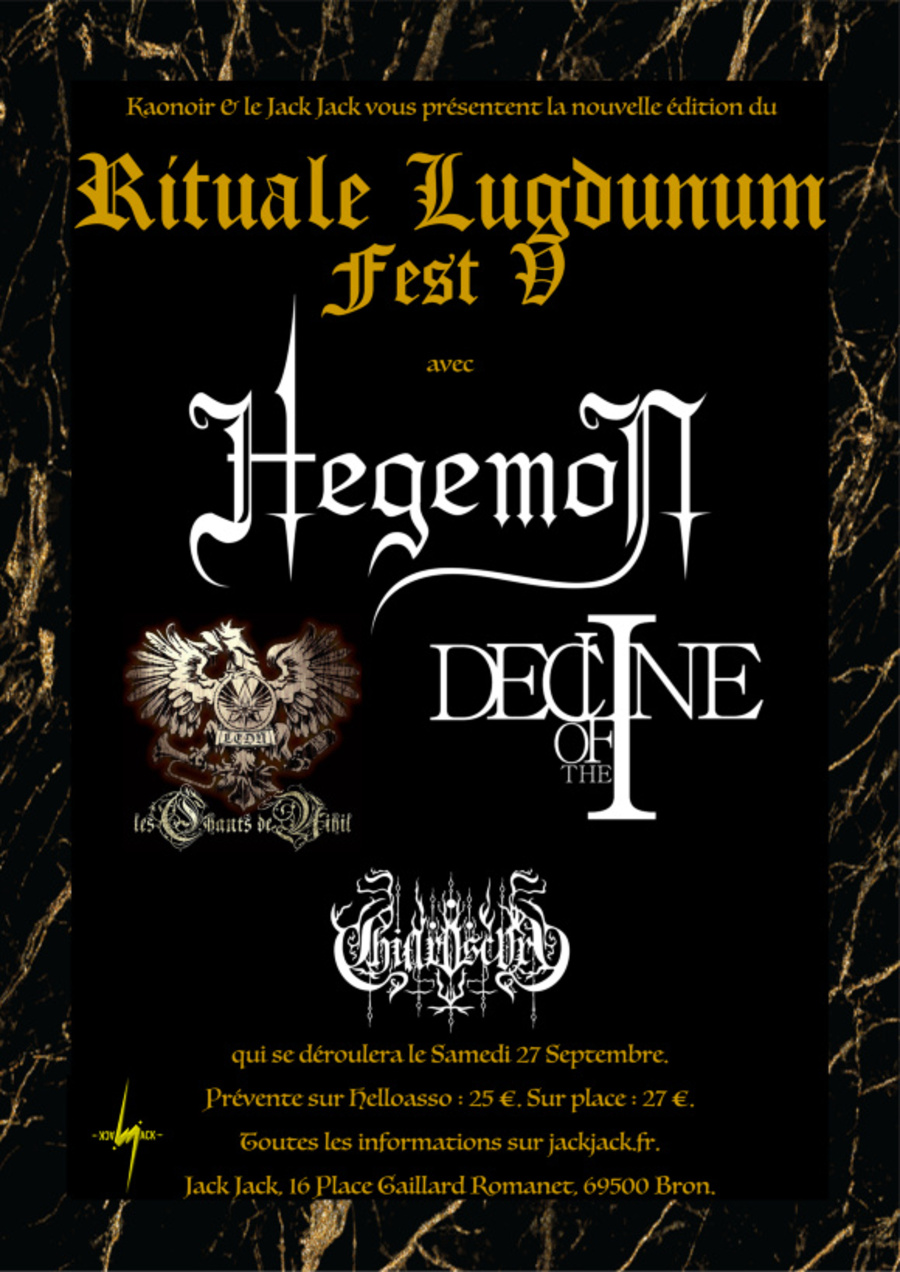 Affiche Rituale Lugdunum Fest V