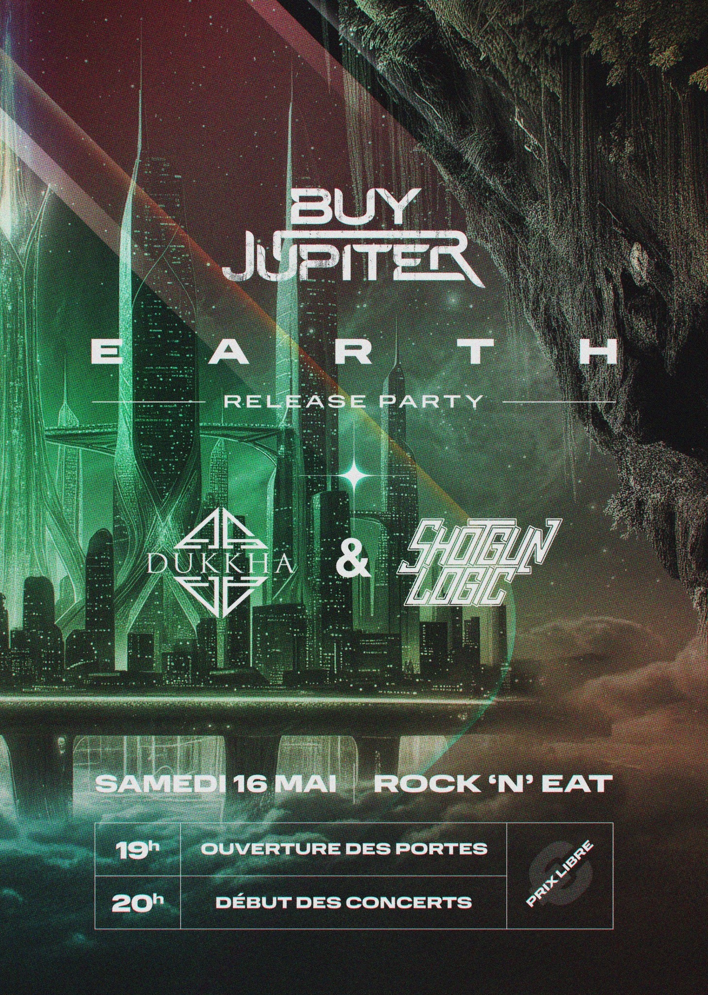 Affiche Buy Jupiter release party EARTH
